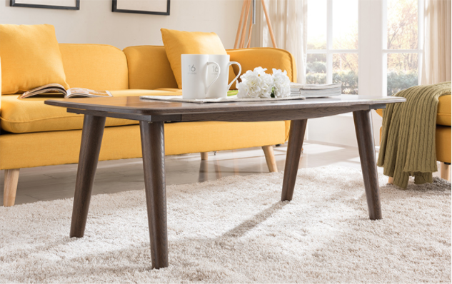 优木家具 纯实木茶几1.2米 橡木椭圆茶几茶桌 北欧简约客厅家具