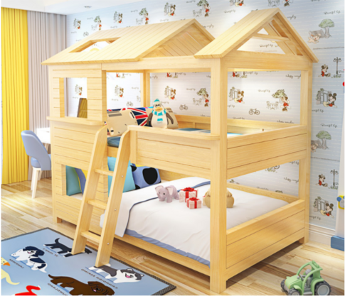 上下床双层床母子床成人两层上下铺床儿童床小房子母床实木高低床