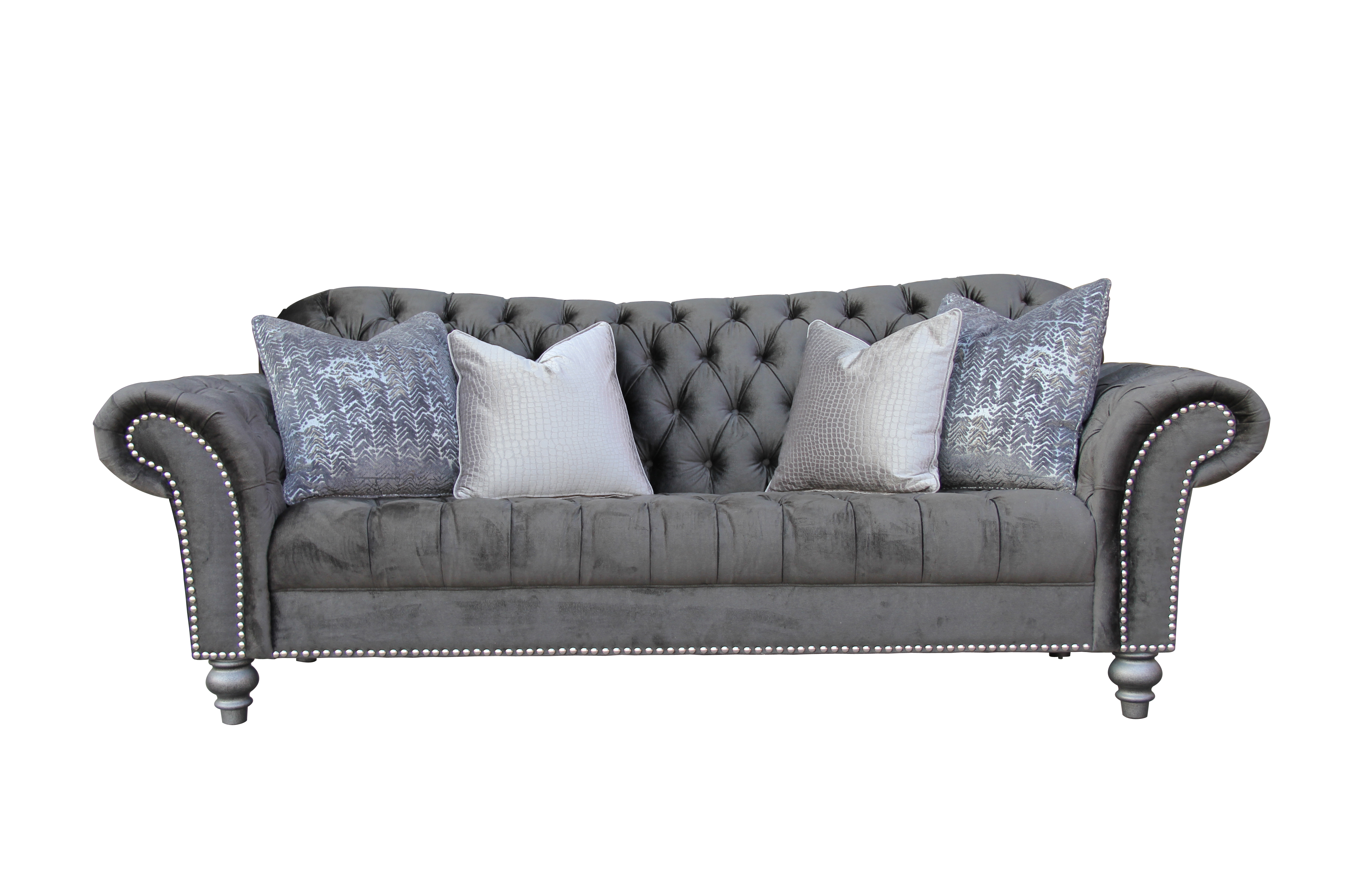 HS-198 Lourna Charcoal Sofa