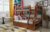 Solid Wood American Children's High and Low Bed