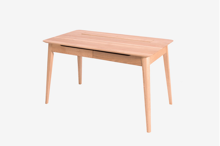 原创设计师日式简约新中式北欧风格实木电脑写字书桌家具