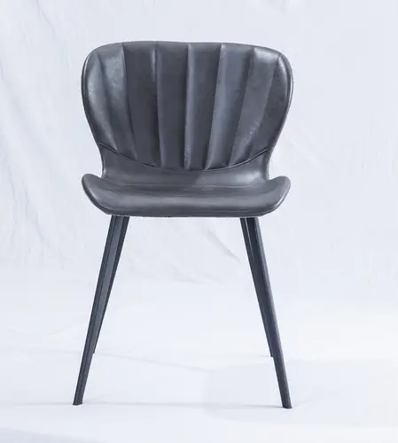 EC18013 Modern Grey Leather Dining Chair