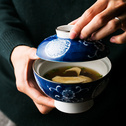 朵颐创意餐具手绘陶瓷碗带盖碗瓷碗饭碗面碗家用炖盅米饭碗盖碗