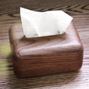黑胡桃木纸巾盒