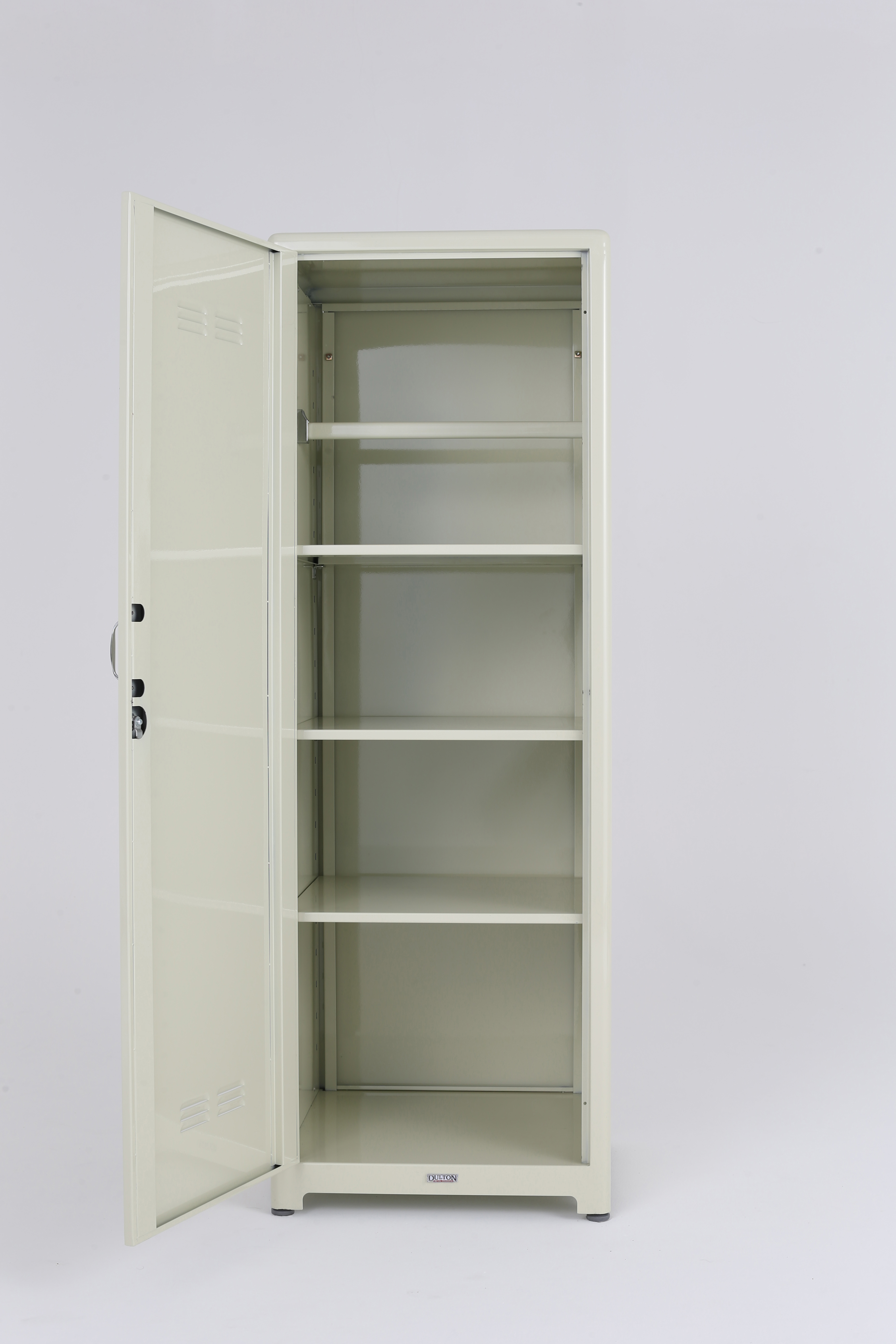 Wide and narrow metal locker