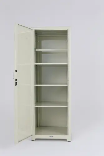 Wide and narrow metal locker