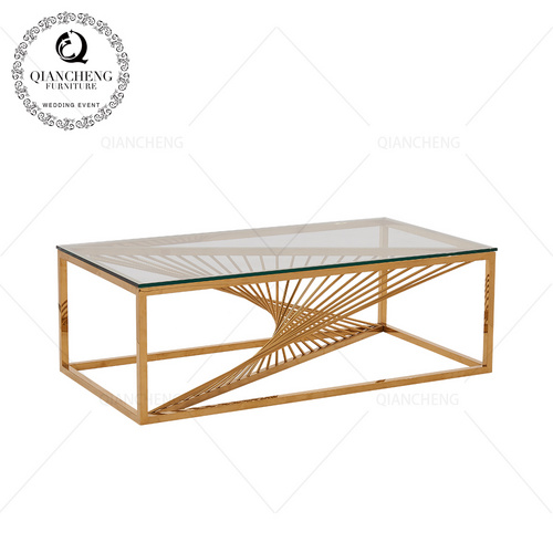 New Luxury Stainless Steel Golden Coffee Table几