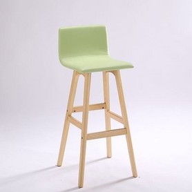 时尚美观实木吧椅高脚椅木质吧凳欧式靠背椅子时尚创意酒吧椅简约吧台椅