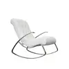 Tengye TENGYE stainless steel reclining chair modern living room lazy leisure chair cowhide nap single rocking chair TY-809