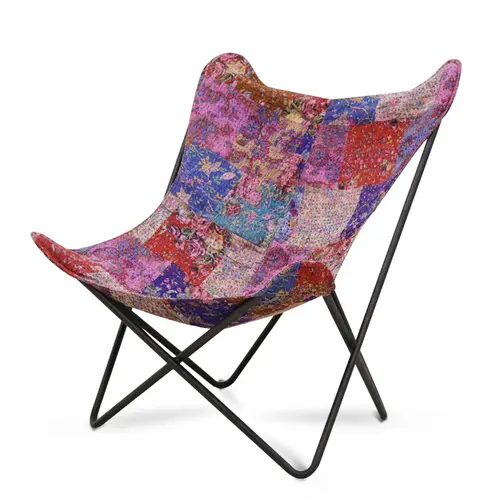 Tengye TENGYE Nordic creative butterfly chair fabric designer furniture single iron leisure chair TY-812C