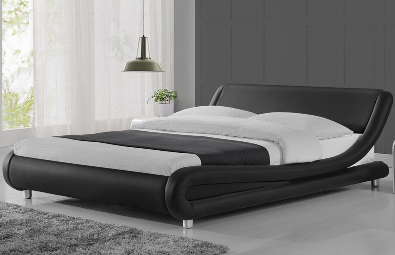 1140 Curved design PU BED