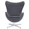 Tengye TENGYE creative cafe swivel sofa chair Nordic cowhide egg chair leisure lazy reclining chair TY-401