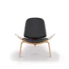 Tengye TENGYE Nordic creative triangle shell chair solid wood leisure smile aircraft chair direct sales TY-103