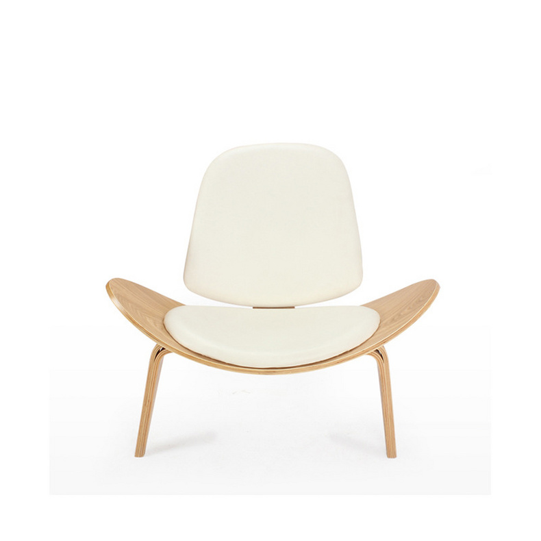 Tengye TENGYE Nordic creative triangle shell chair solid wood leisure smile aircraft chair direct sales TY-103