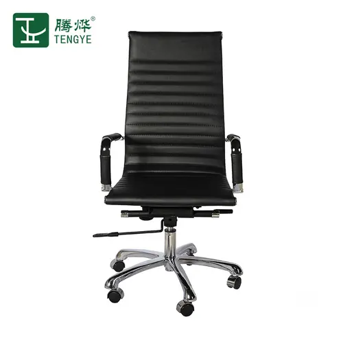 Tengye TENGYE leather office chair lift and rotate home computer chair bow-shaped PU staff meeting chair TY-206A