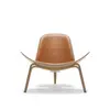 Tengye TENGYE Nordic creative triangle shell chair solid wood leisure smile aircraft chair direct sales TY-103