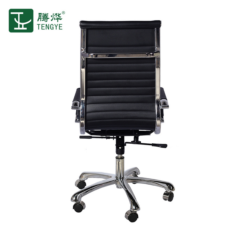 Tengye TENGYE leather office chair lift and rotate home computer chair bow-shaped PU staff meeting chair TY-206A