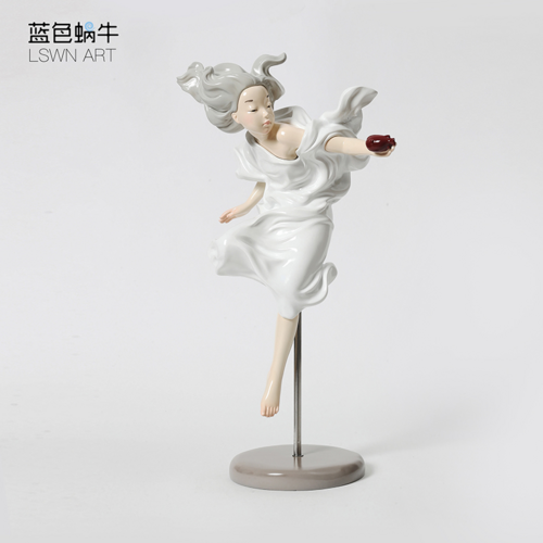 美人鱼家居摆件工艺品（玻璃钢）