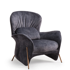 Italian light luxury leisure chair designer postmodern contracted style sofa chair high back chair single chair
