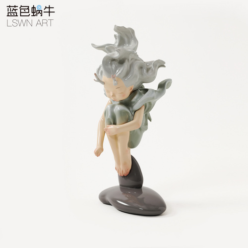 灵龙公主家居摆件工艺品（玻璃钢）