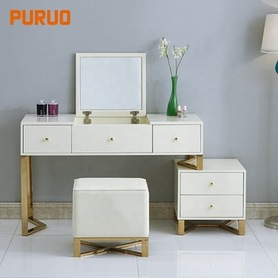 European simple modern style drawer storage dressing table with mirror梳妆台