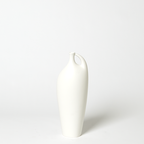 哑白色压痕陶瓷花瓶