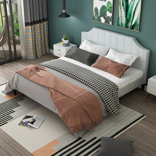 Modern Minimalist Upholstered Bed