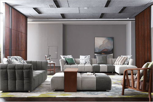 Zhida Modern Solid Color Combination Sofa