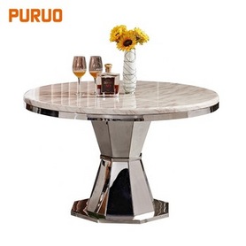 Marble dining table round table 6 seaters living room furniture餐桌