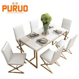 Dining Room Furniture Set-dining table with glass餐桌