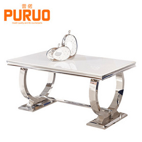 Stainless steel home furniture modern dining table set design桌子