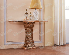 marble top and stainless steel  console table邊桌