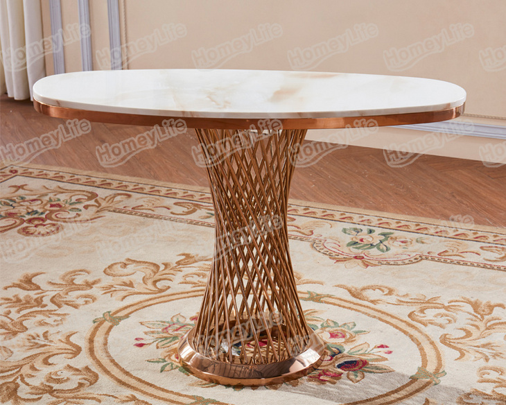 marble top and stainless steel  console table边桌