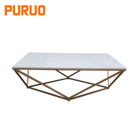 Coffee table metal base european modern style home design茶几