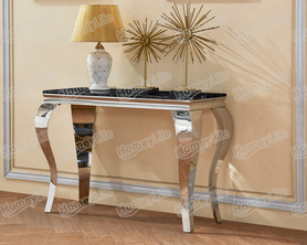 Marble top and stainless steel  console table邊桌