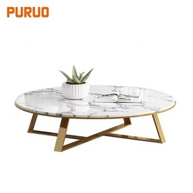 Larger luxury hotel round coffee table in living room center table