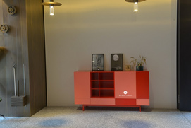 Otto Modern Stylish Red Side Cabinet