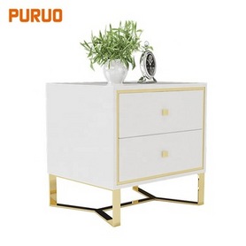 White nightstand small bedside corner table for bedroom furniture床头柜
