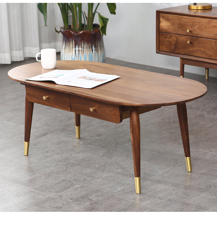 Xingguang Dining Table with Copper Legs