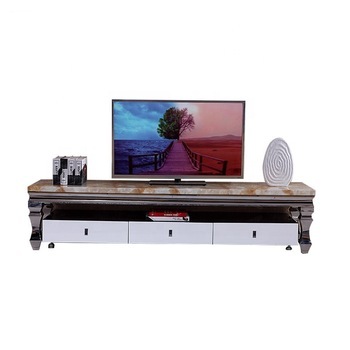 Glass or marble TV stand showcase antique style living room furniture电视柜