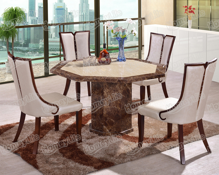 Marble dining table餐桌椅