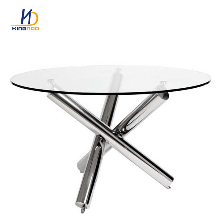 钢化玻璃圆餐桌