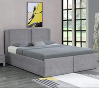 1311DG morden concise stylish linen fabric storage bed with two drawers and gas lift frame床