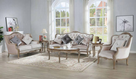 classic wood frame sofa set