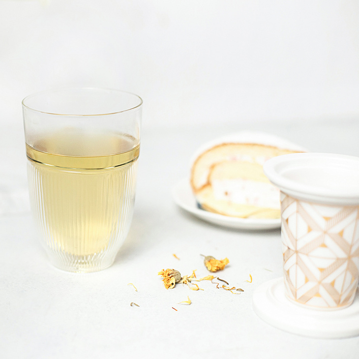 老上海许愿玻璃茶隔杯