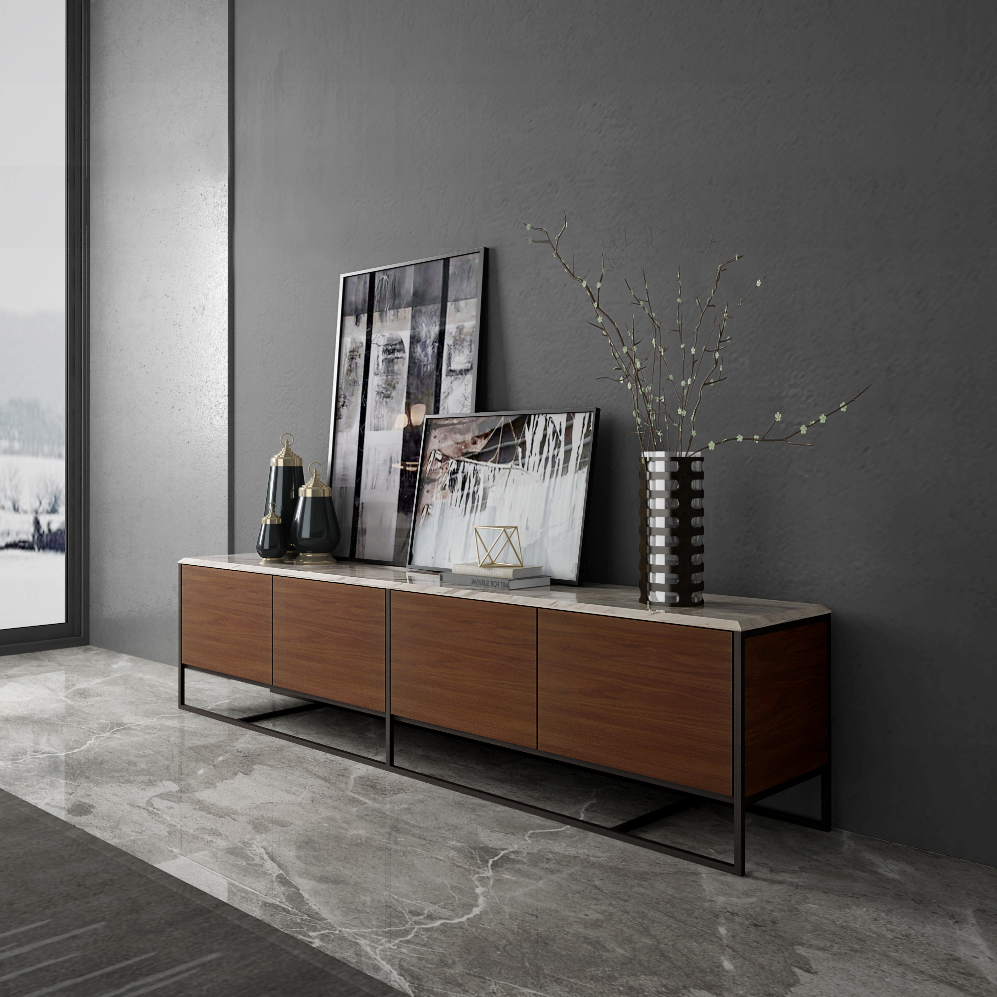 accessible luxury dinning/TV cabinet