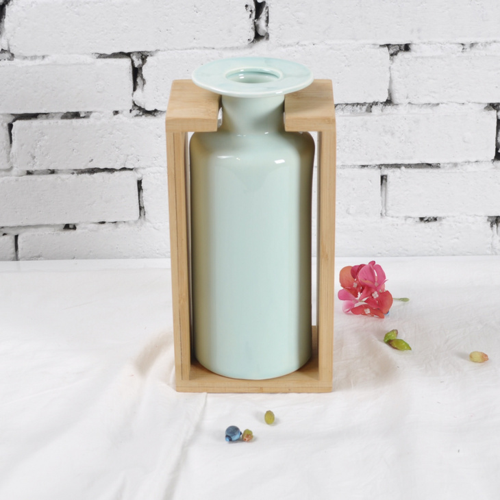 奶茶竹筐系列陶瓷花器