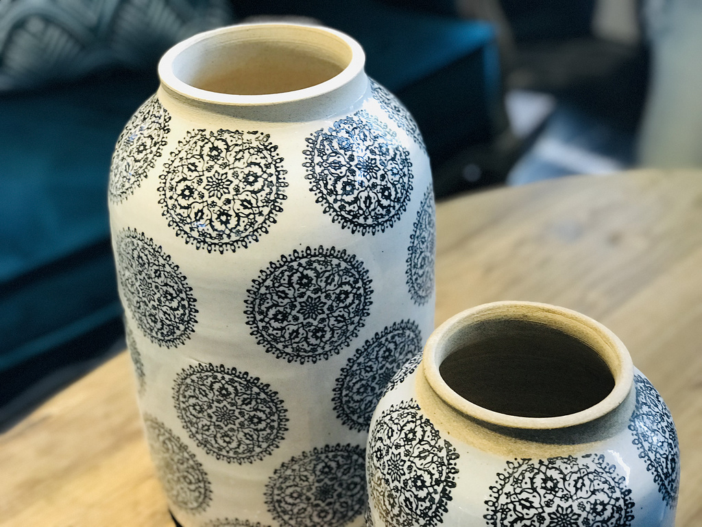 手拉系列印花陶瓷花器