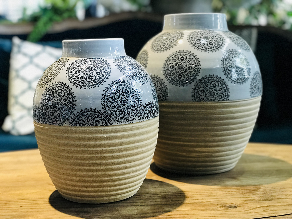 手拉系列印花陶瓷花器