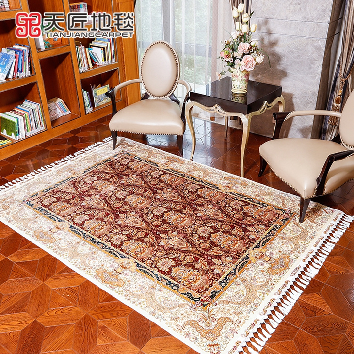 手工真丝地毯客厅卧室地毯168x244cm系列